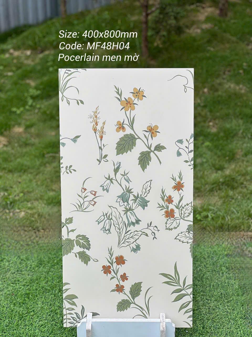 Floral patterned wall tiles 40x80cm code MF48H04