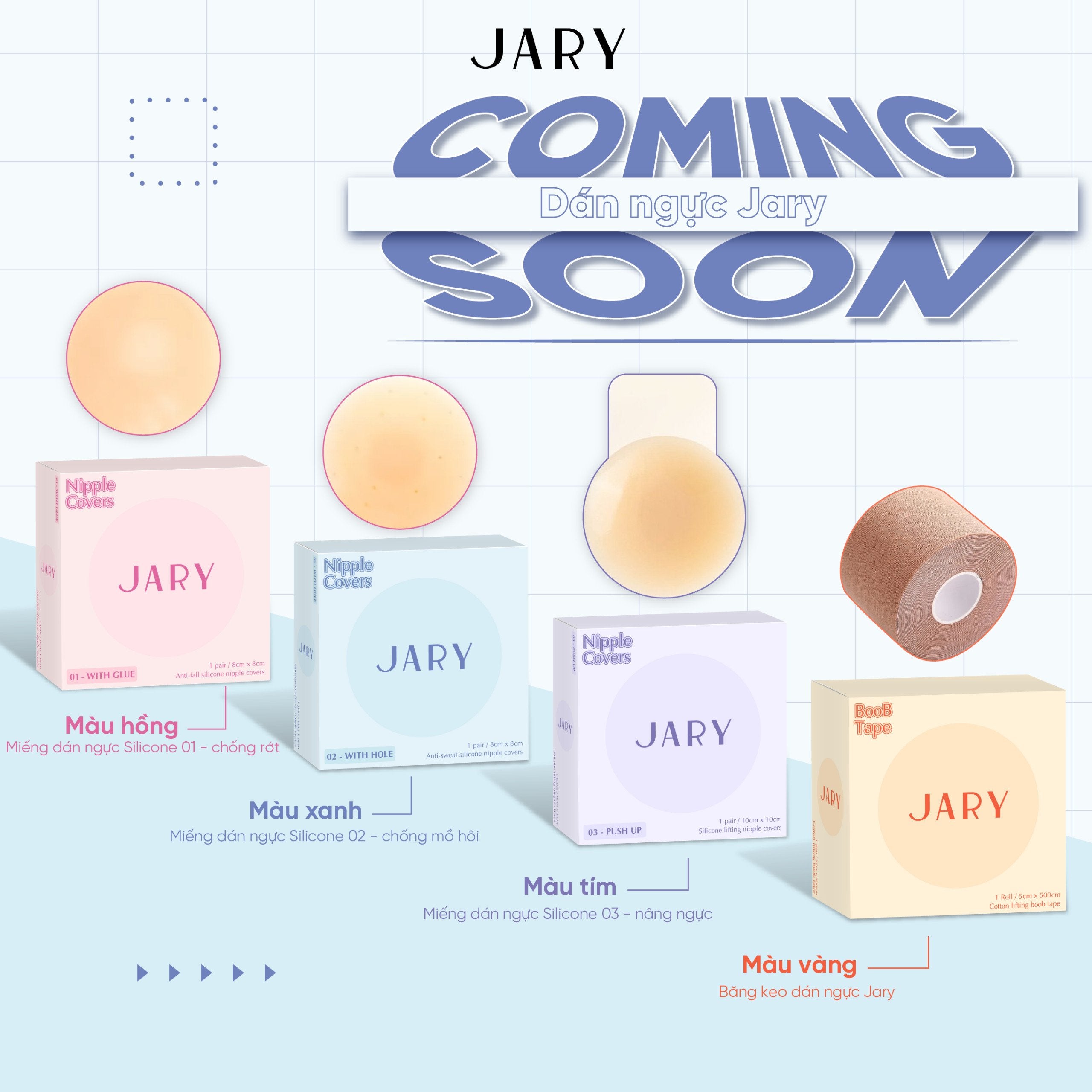 Miếng Dán Ngực Silicone Jary Nipple Covers - Daisan Mart