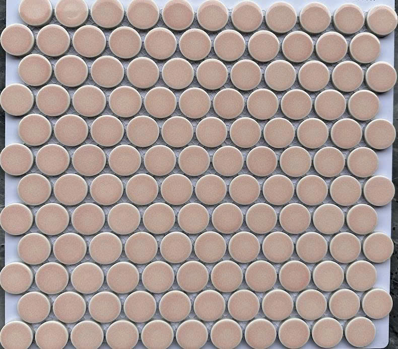 GẠCH MOSAIC CHẤM BI MÀU HỒNG CB 592 - Daisan Mart