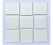 Gạch Mosaic Gốm Vuông Màu Trắng MHT99 - Daisan Mart