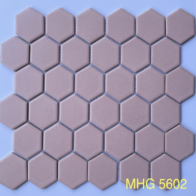 Gạch mosaic lục giác màu hồng - Daisan Mart