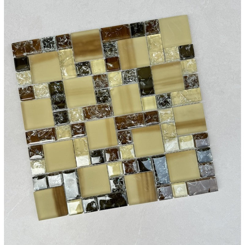 Gạch mosaic thủy tinh cao cấp MH 002 - Daisan Mart