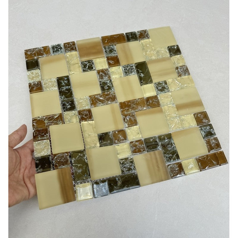 Gạch mosaic thủy tinh cao cấp MH 002 - Daisan Mart