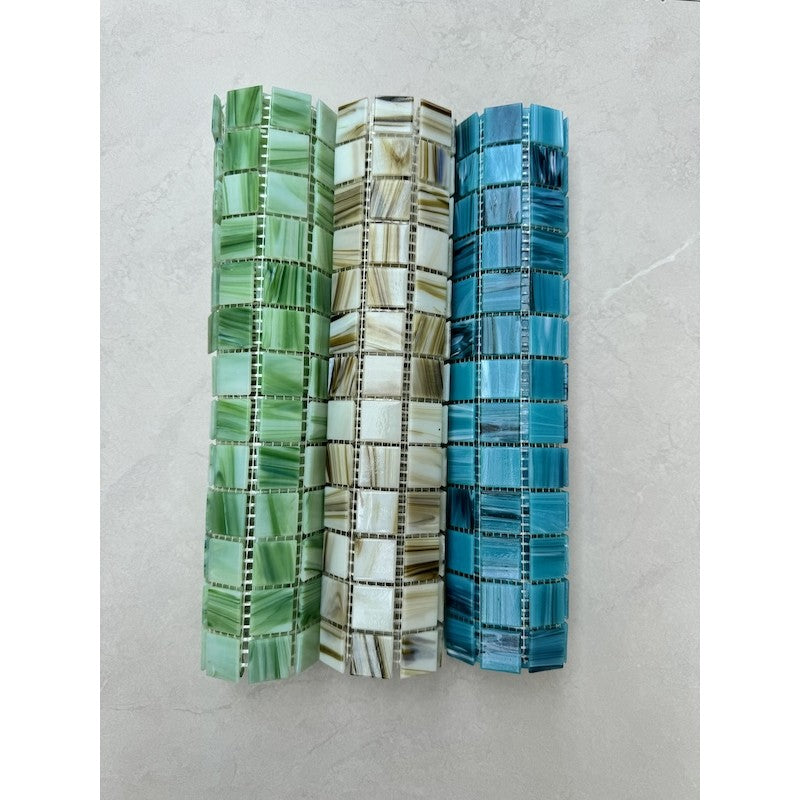 Gạch mosaic thủy tinh cao cấp MH 2338 - Daisan Mart