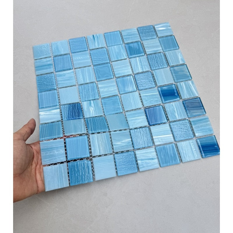 Gạch mosaic thủy tinh cao cấp MH 364201 - Daisan Mart