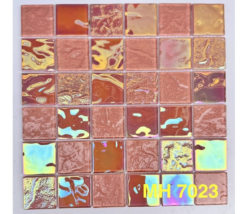 Gạch mosaic thủy tinh lấp lánh MH 7023 - Daisan Mart
