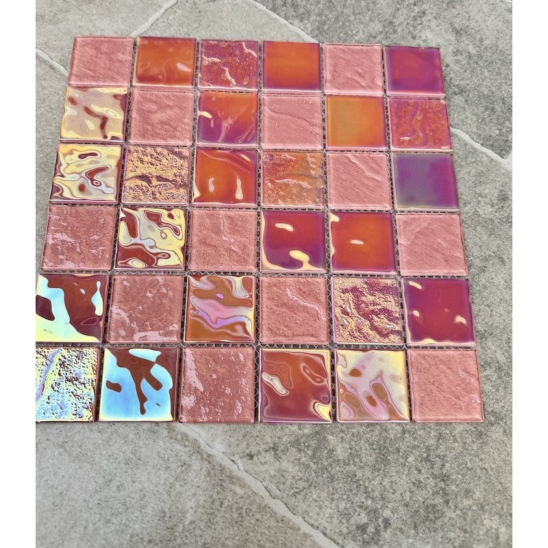 Gạch mosaic thủy tinh lấp lánh MH 7023 - Daisan Mart