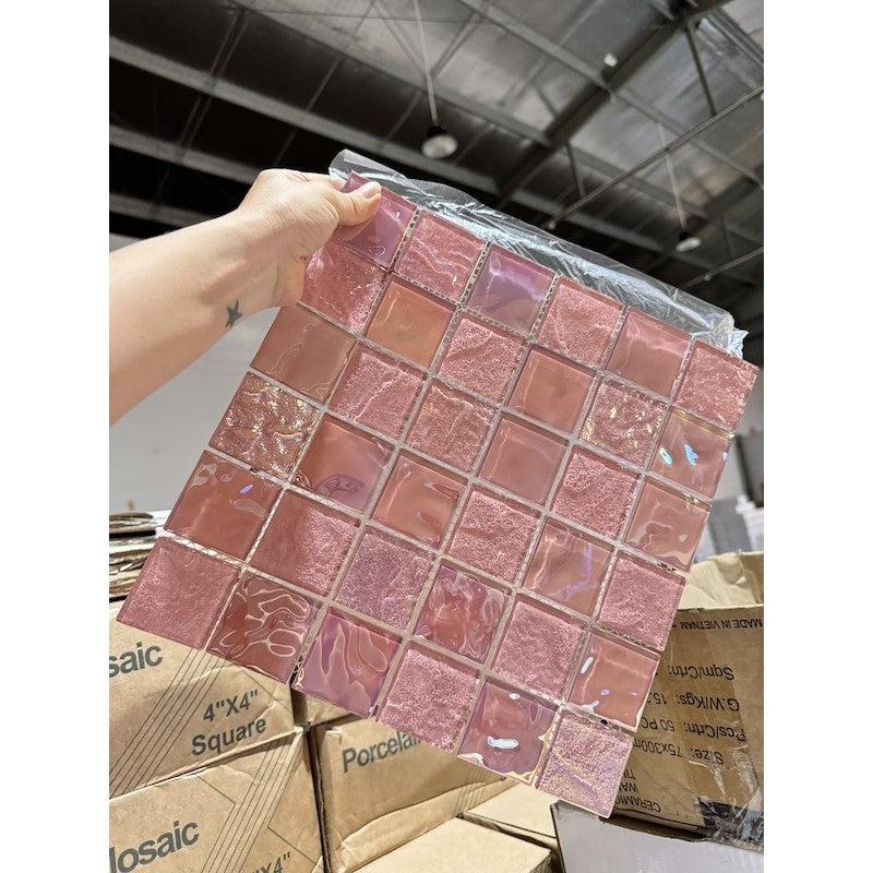 Gạch mosaic thủy tinh lấp lánh MH 7023 - Daisan Mart