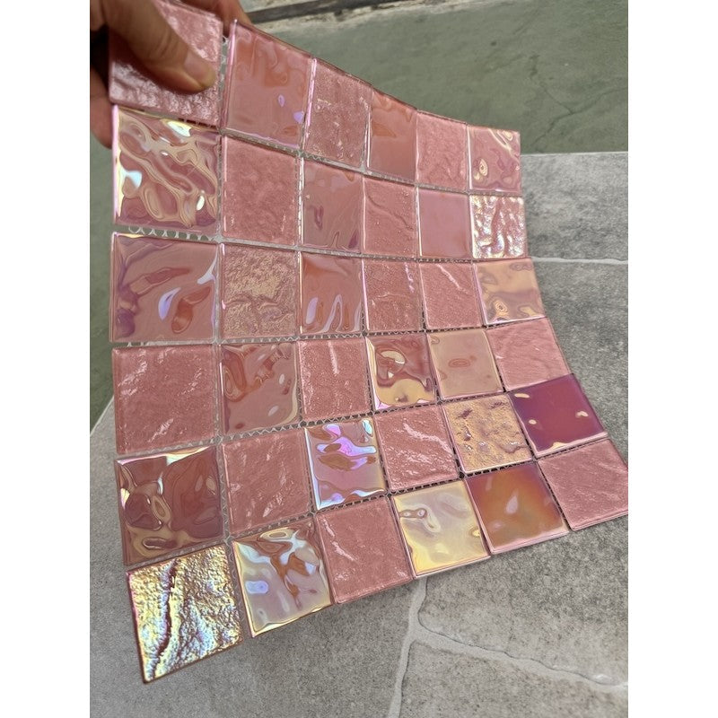 Gạch mosaic thủy tinh lấp lánh MH 7023 - Daisan Mart