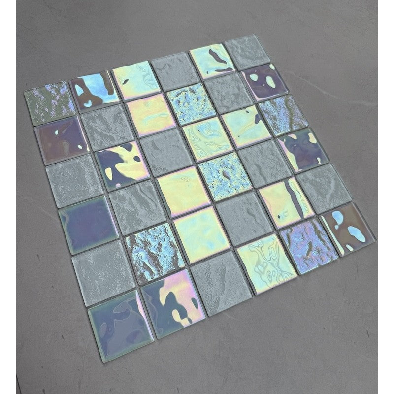 Gạch mosaic thủy tinh lấp lánh MH 7025 - Daisan Mart