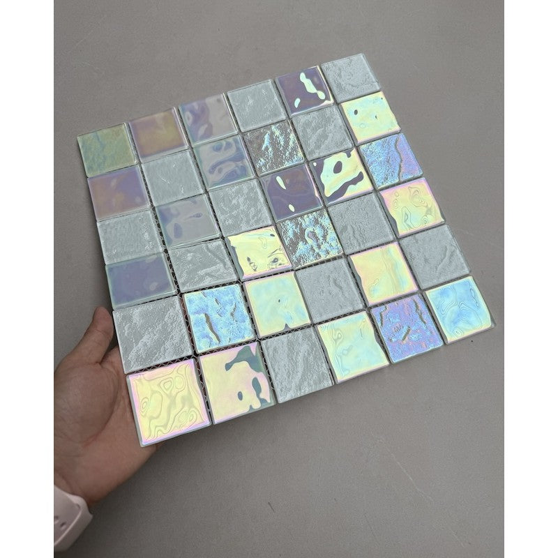 Gạch mosaic thủy tinh lấp lánh MH 7025 - Daisan Mart