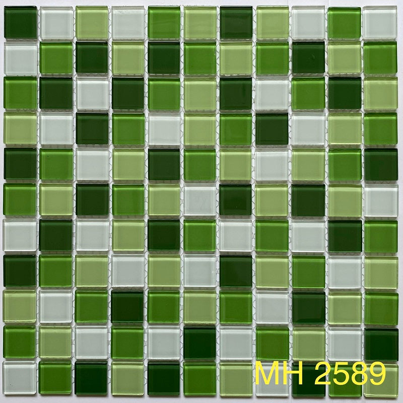 Gạch mosaic thủy tinh MH 2589 - Daisan Mart