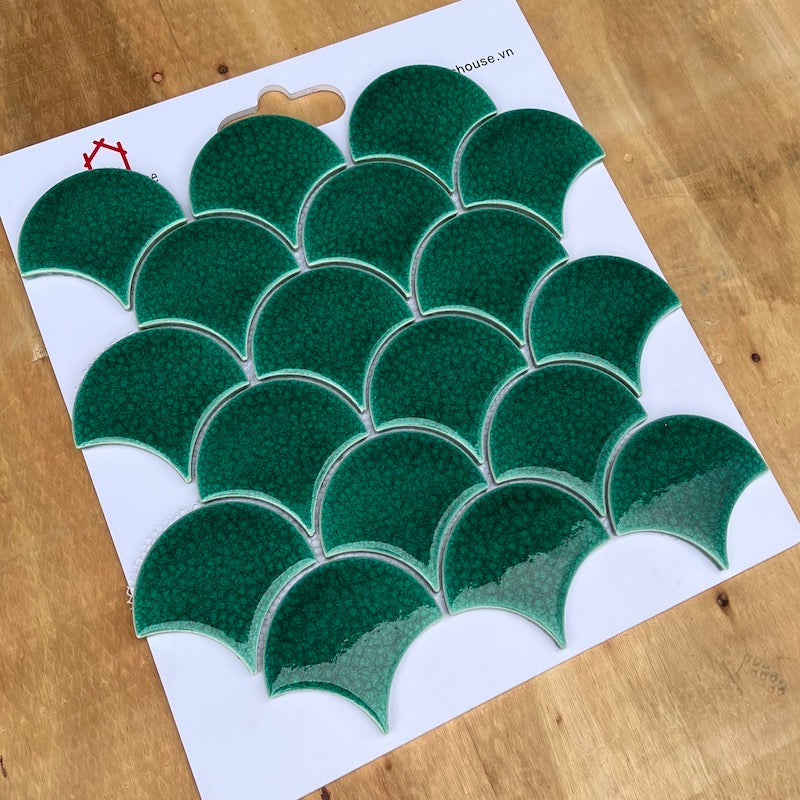 Gạch Mosaic Vảy Cá Rạn 2 lớp MHF 9508 - Daisan Mart
