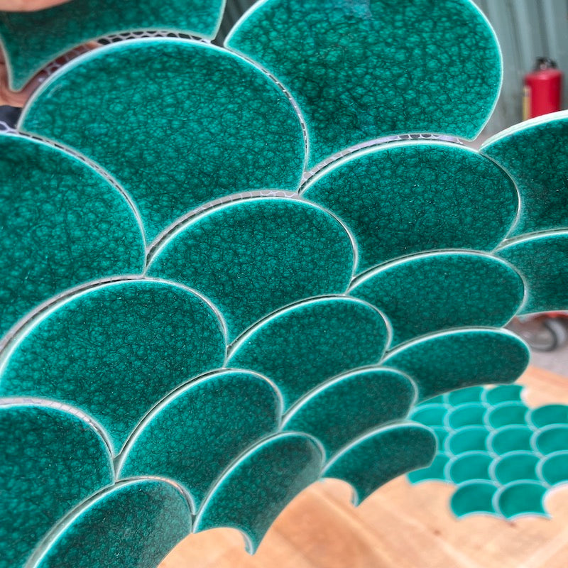 Gạch Mosaic Vảy Cá Rạn 2 lớp MHF 9508 - Daisan Mart