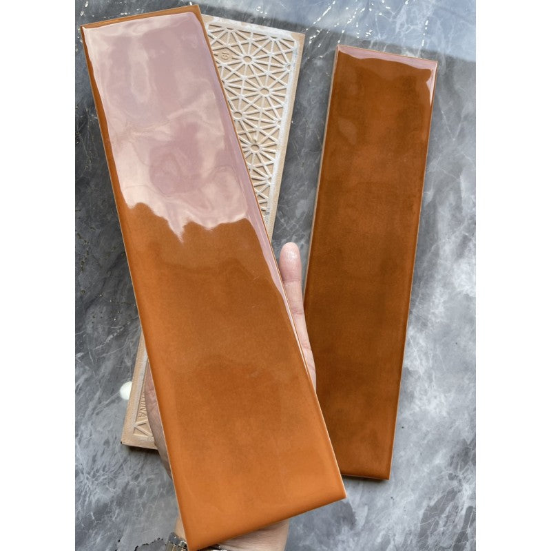 Gạch Thẻ Gợn Sóng 75x300 Màu Cam 7532P9 - Daisan Mart