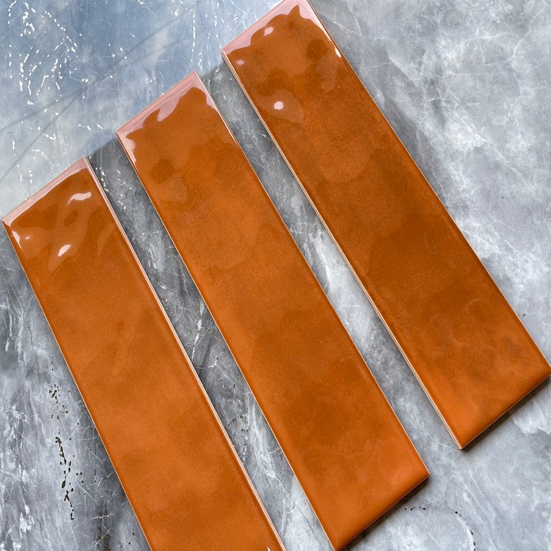 Gạch Thẻ Gợn Sóng 75x300 Màu Cam 7532P9 - Daisan Mart