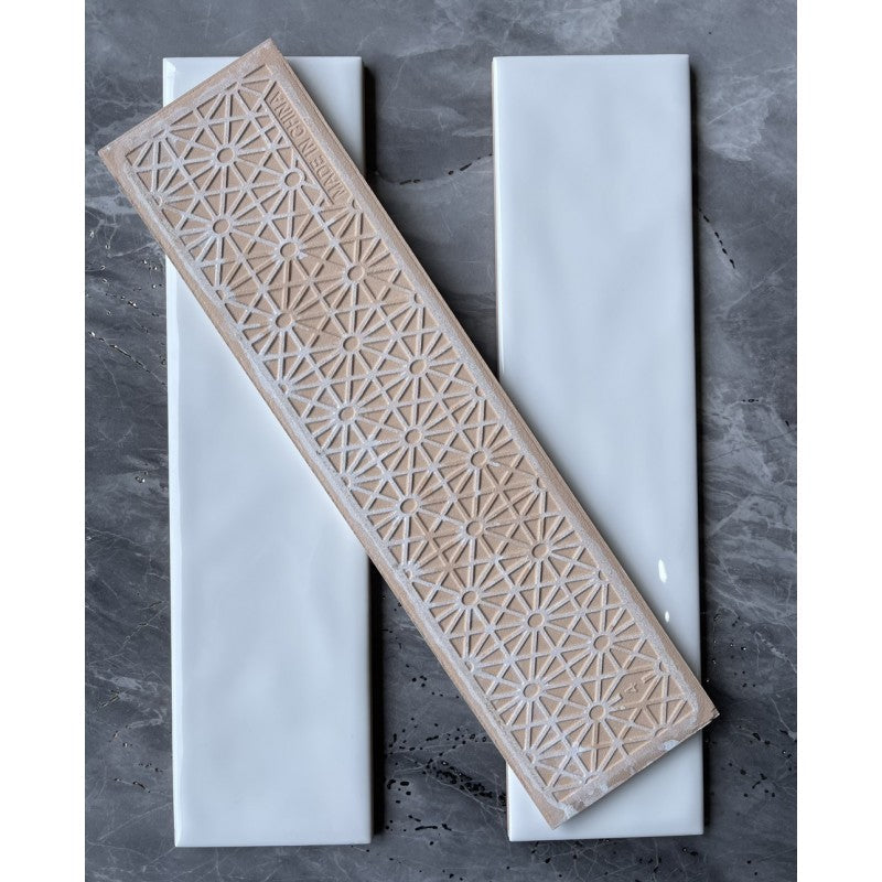 Gạch Thẻ Gợn Sóng 75x300 Màu Trắng 7532P0 - Daisan Mart