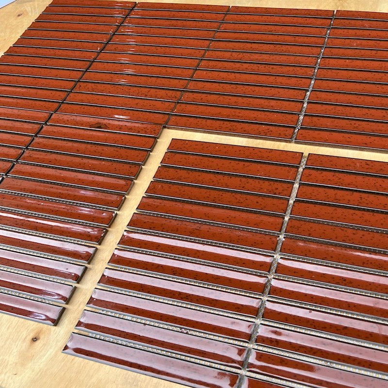 Gạch Mosaic Que Đũa Màu Đỏ MHT 016 - Daisan Mart