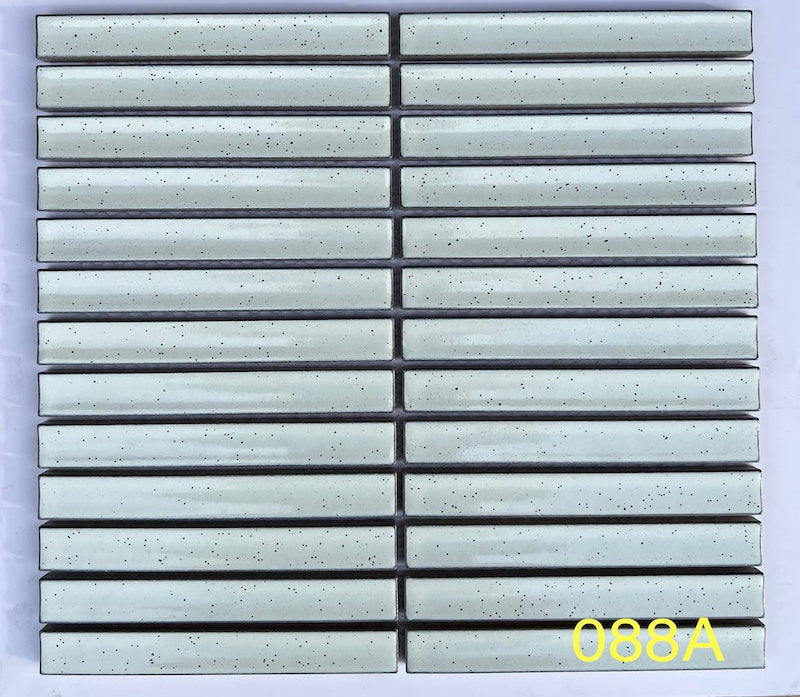 White Chopstick Mosaic Tile 088A 