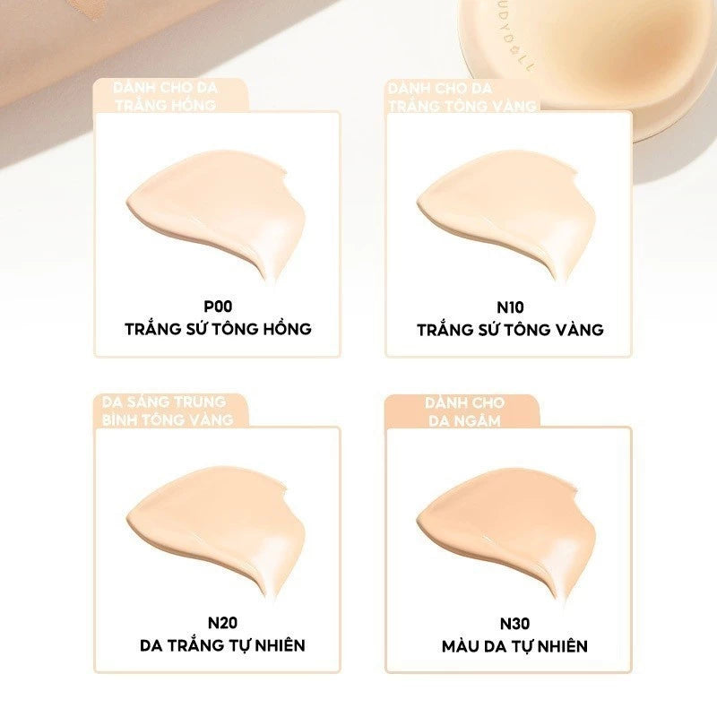 Phấn Nước Judydoll Lâu Trôi Che Phủ Cao Long Wearing Cushion 12g - Daisan Mart