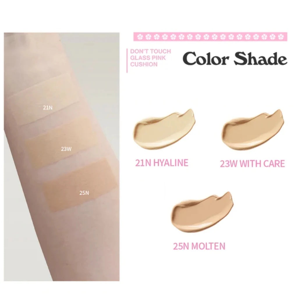 Phấn Nước Unleashia Don’t Touch Glass Pink Cushion SPF50+ PA++++ 15g - Daisan Mart