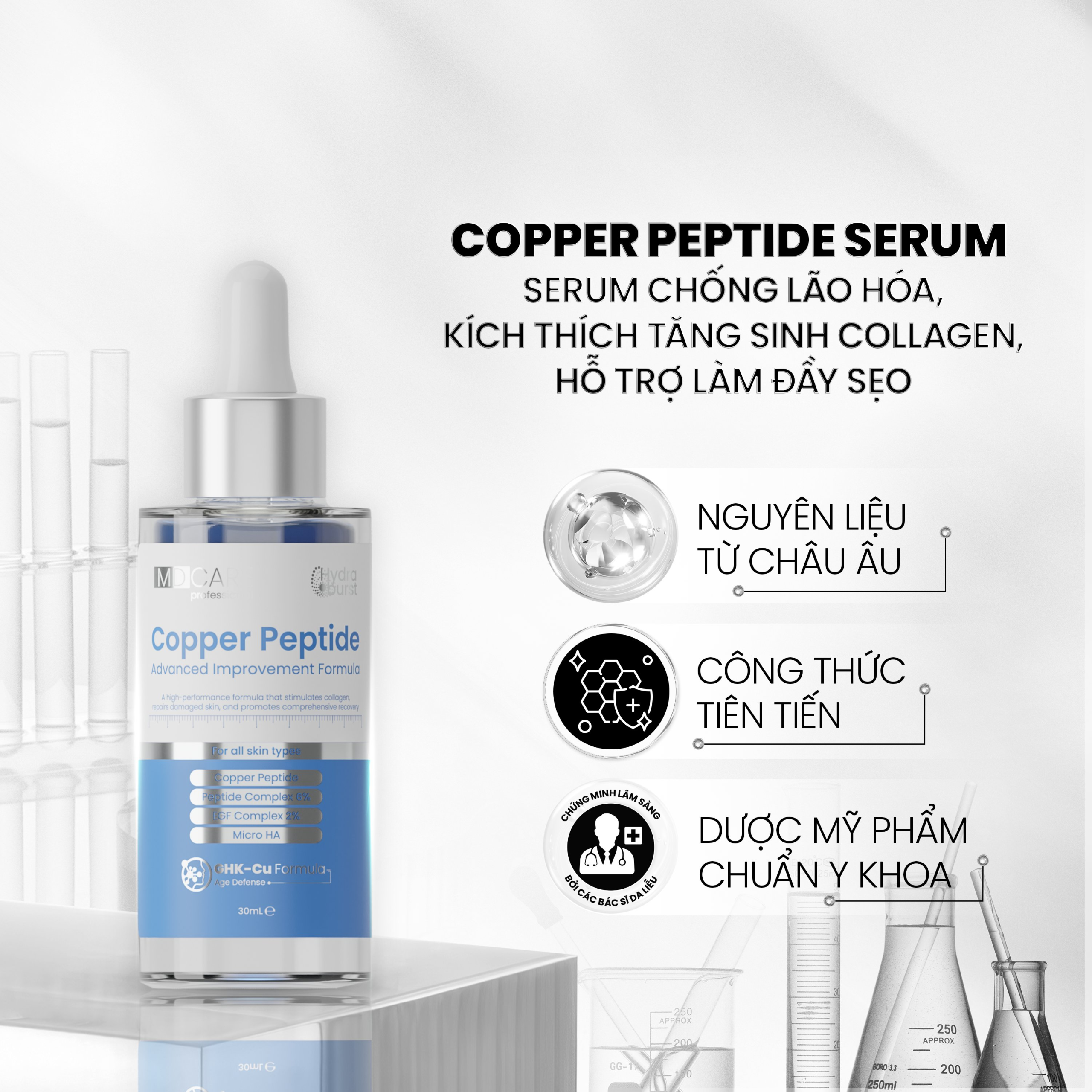 MD CARE Copper Peptide Anti-Aging Serum 30ml