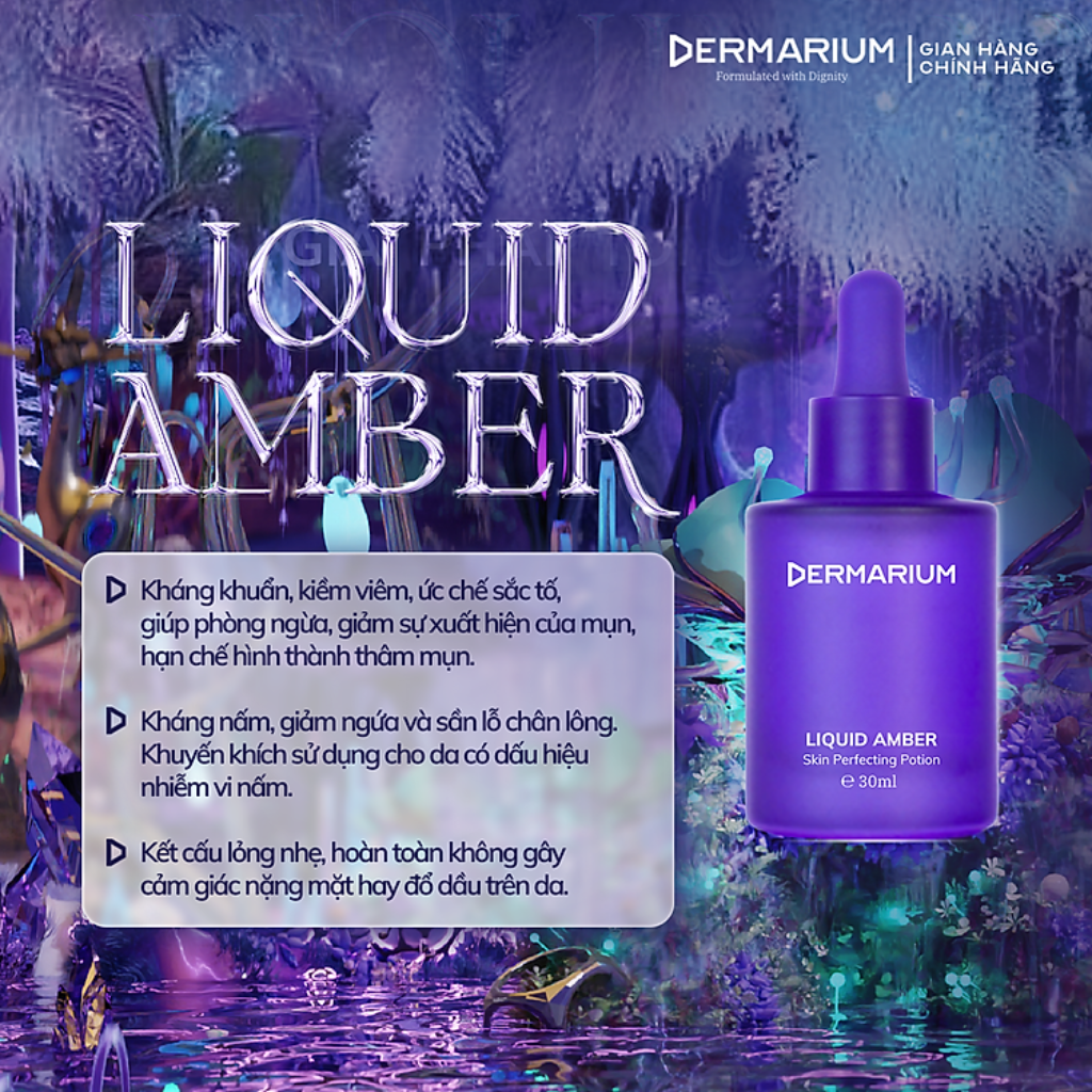 Dermarium Amber Liquid Serum For Oily Acne Skin 30ml