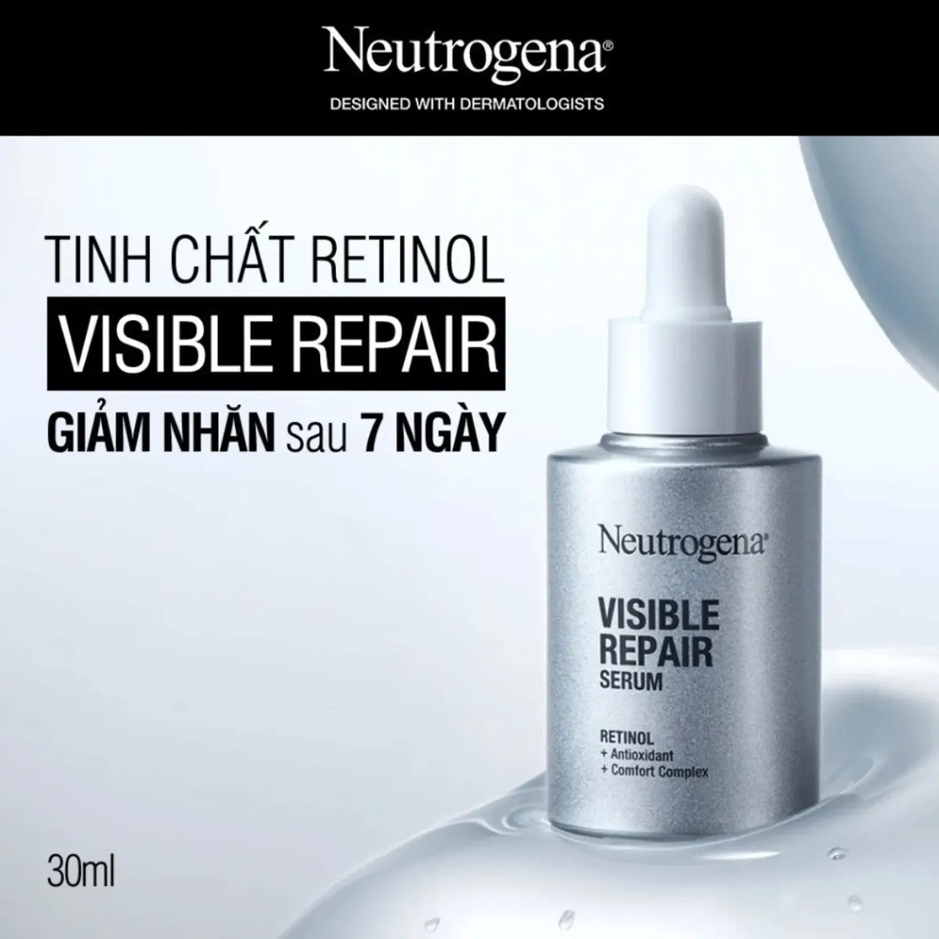 Serum Ngăn Ngừa Lão Hoá Neutrogena Visible Repair Retinol 30ml