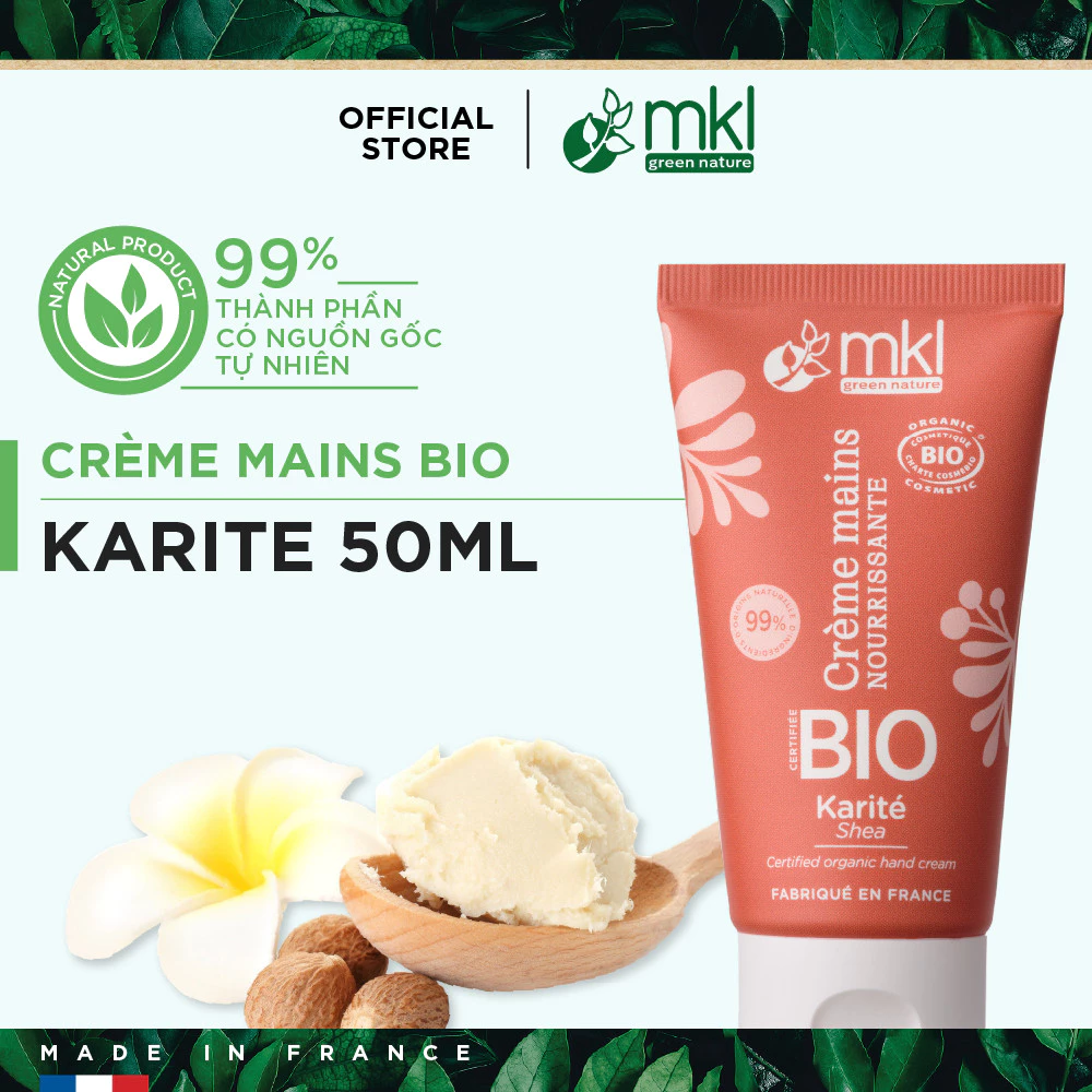 Kem Dưỡng Tay MKL Certified Organic Hand Cream Shea 50ml - Daisan Mart