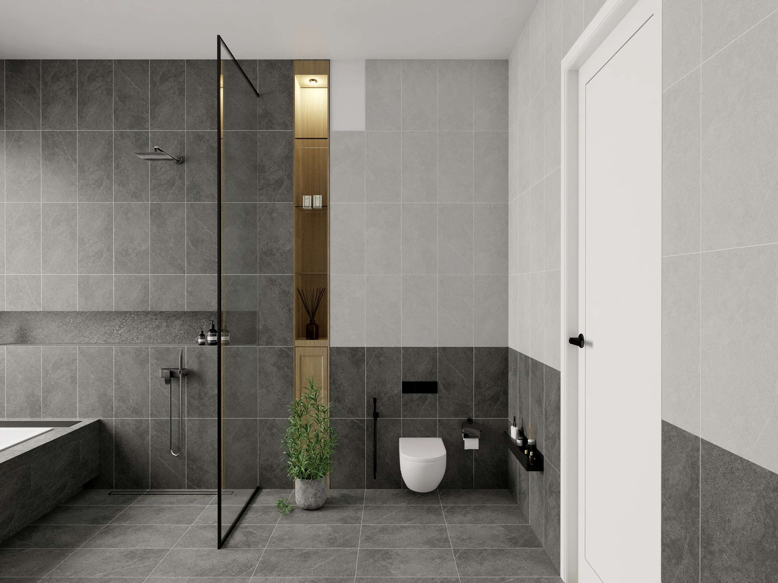 Matt ceramic tile 300x600mm code SMM-36008 