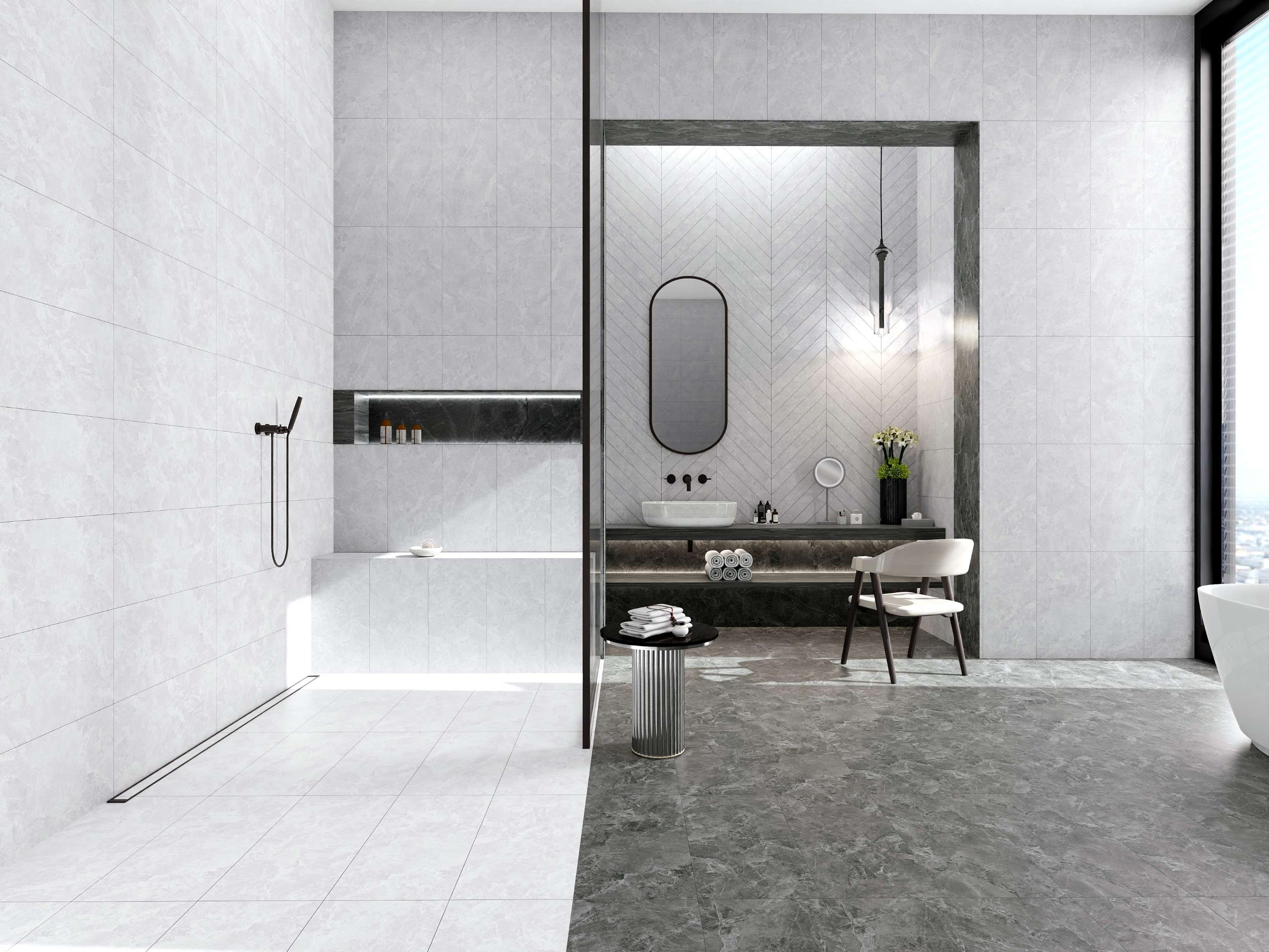 Matt Ceramic Tile 400x800 Code SMM-48005