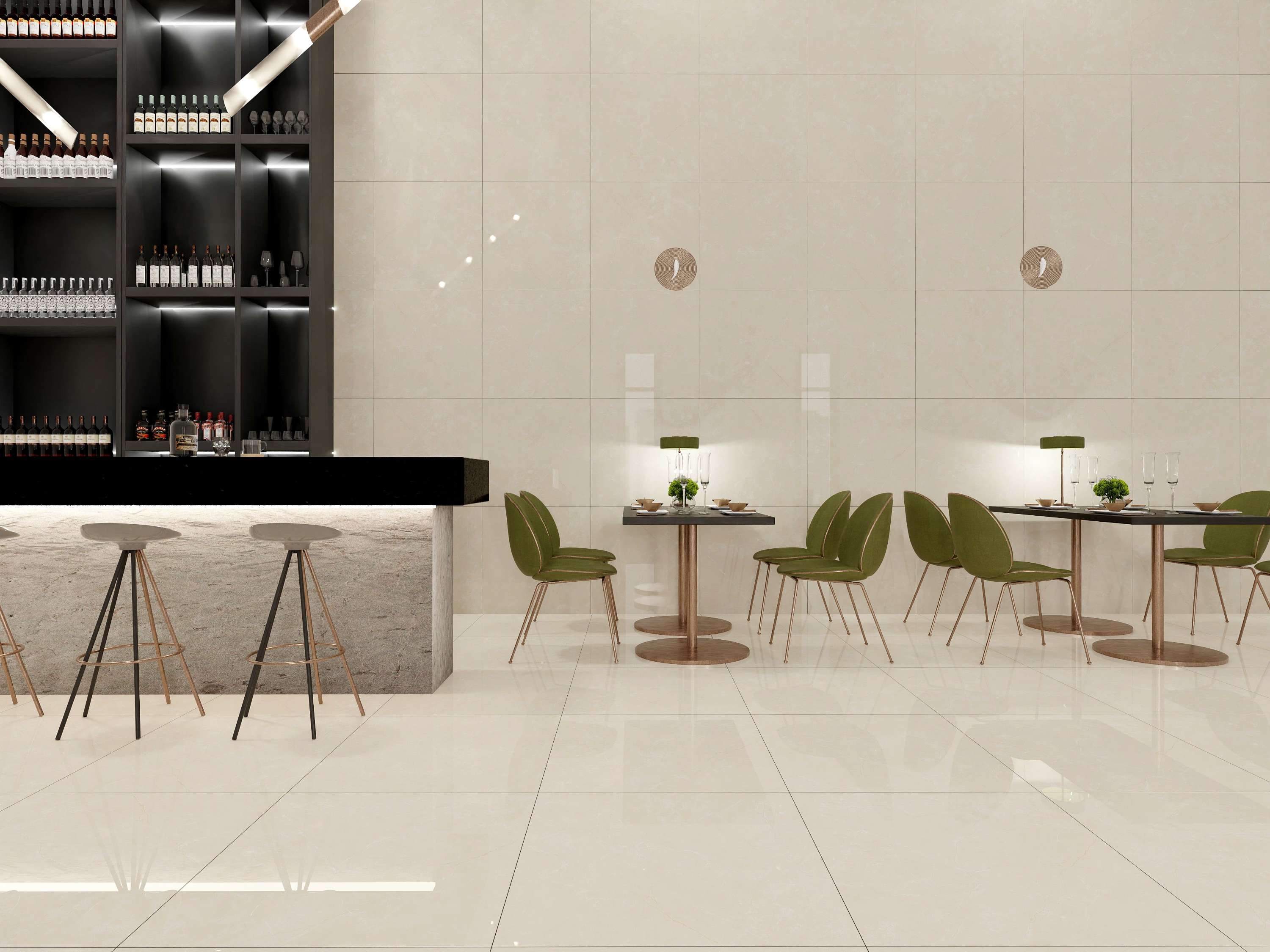 Glossy ceramic tile 800x800 code smp-88027