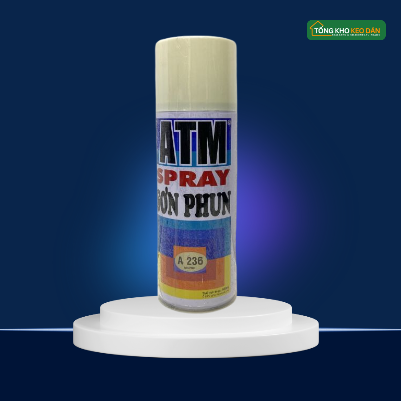 ATM Spray Paint A236 White Dolphin Gray 