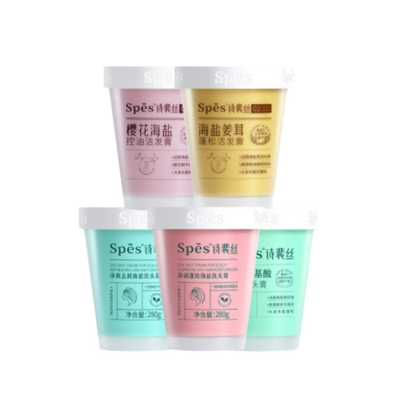 SPES Scalp Exfoliator Sea Salt Essence 280G