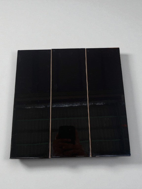Matte black tile 100x300mm STA1358 type 1 (M1307Y)
