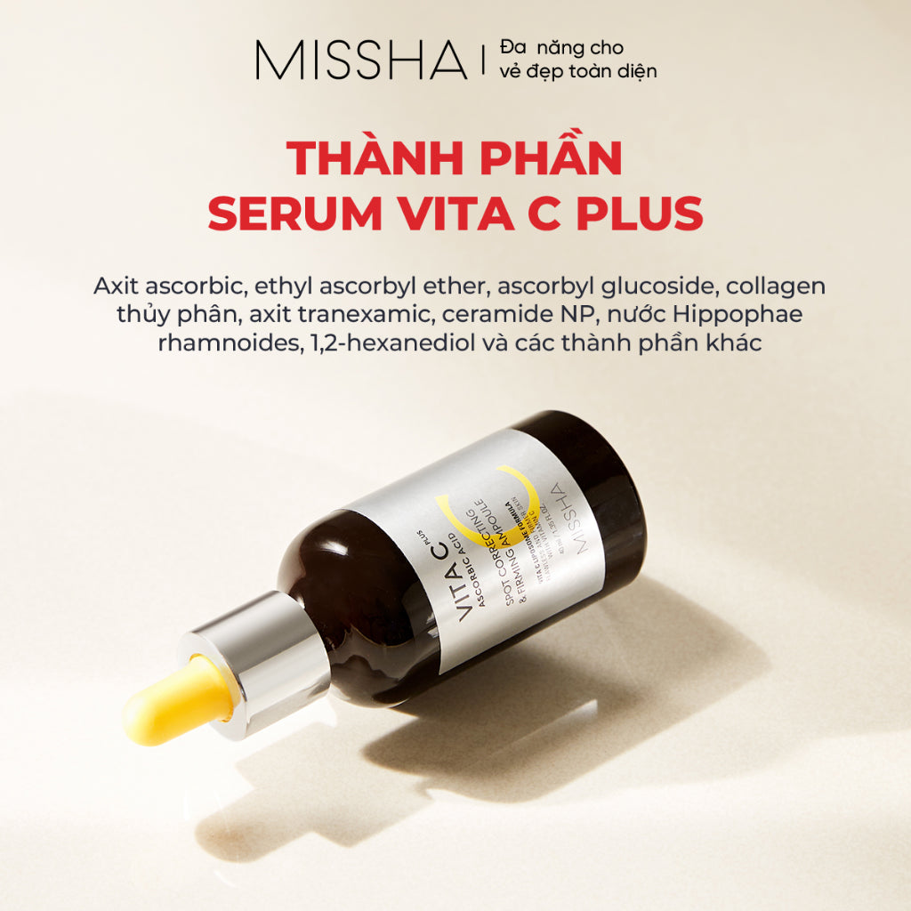 Tinh Chất Dưỡng Sáng Căng Bóng Missha Vita C Plus Spot Correcting & Firming Ampoule 30ml