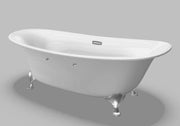 Bồn tắm ngọc trai không có tay vịn, chân mạ bạc PPY1806PWNE#P - Daisan Mart