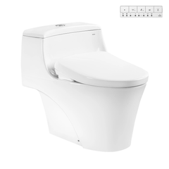 Bàn cầu 1 khối kèm nắp rửa điện tử WASHLET dòng S7 – TCF47360GAA MS823CDRW23#XW - Daisan Mart
