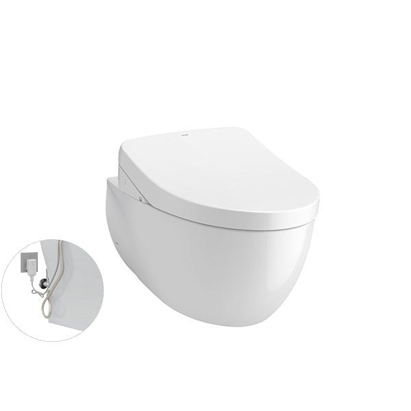 Bàn cầu treo tường LP Series kèm nắp rửa điện tử WASHLET CW812RA_TCF4911Z_WH172A - Daisan Mart