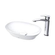 Chậu đặt bàn vành mỏng Linear Ceram LT4724MTCMW - Daisan Mart