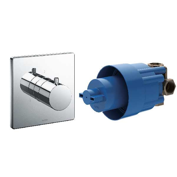 Van chuyển hướng (2 đường nước ra) kèm phụ kiện âm tường, không kèm van dừng TBV02103B_TBN01102B - Daisan Mart