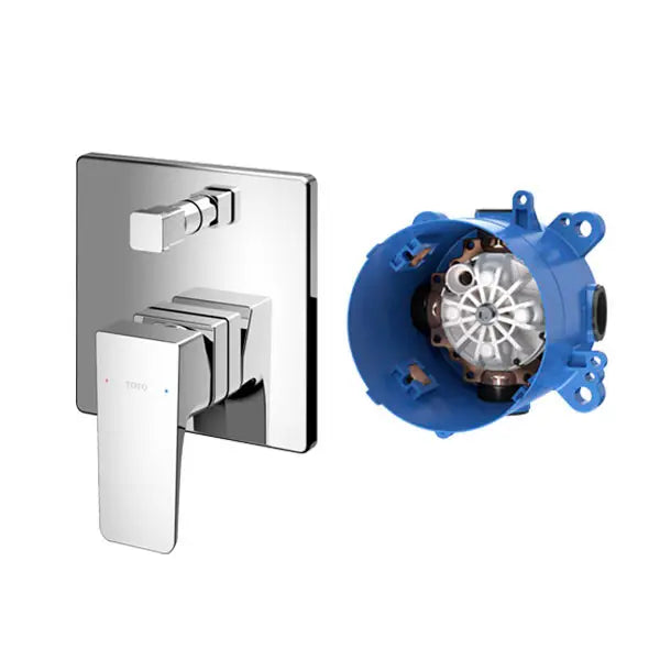 Van gật gù điều chỉnh nóng lạnh GE kèm nút chuyển hướng và phụ kiện âm tường TBG07304VA_TBN01001B - Daisan Mart