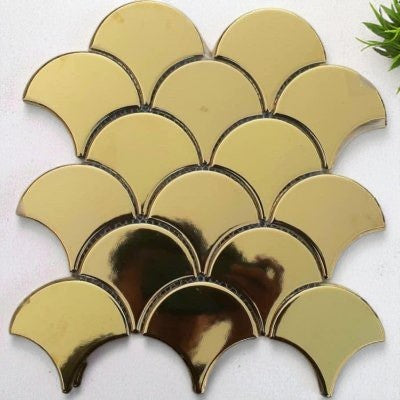 Goldfish scale mosaic tile SK1001