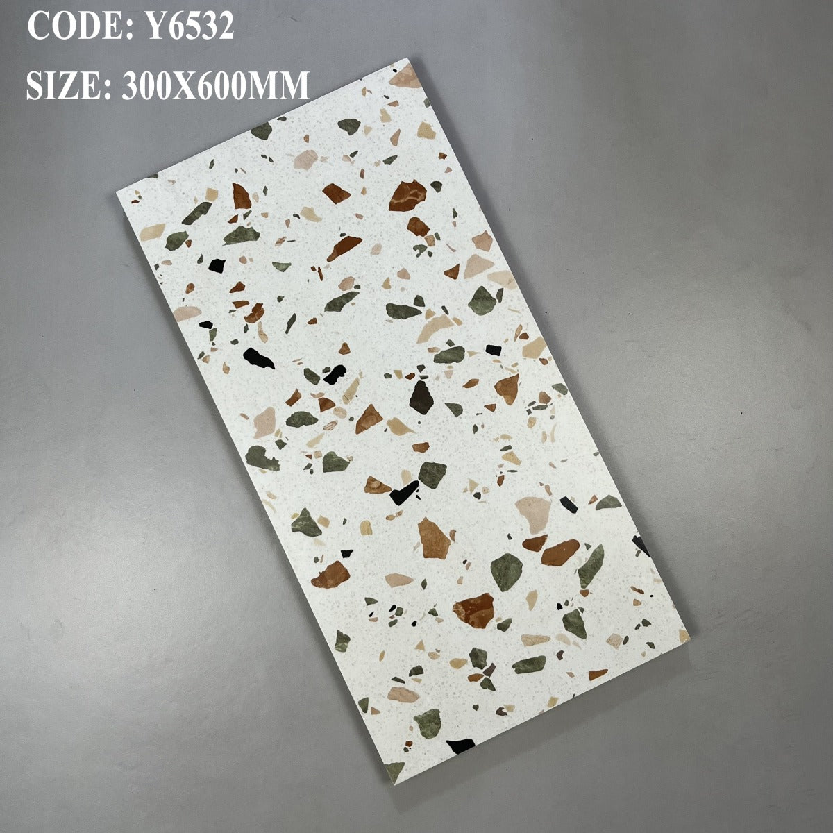 Gạch Terrazzo KT 300x600mm hàng ưu Y6532_S (1h/1.44m/8v) - Daisan Mart