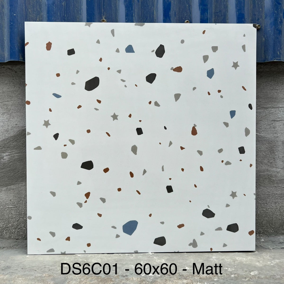 Gạch Terrazzo KT 600x600mm 6C01 - 655(1h/1.44m/4v/28.5kg) - Daisan Mart