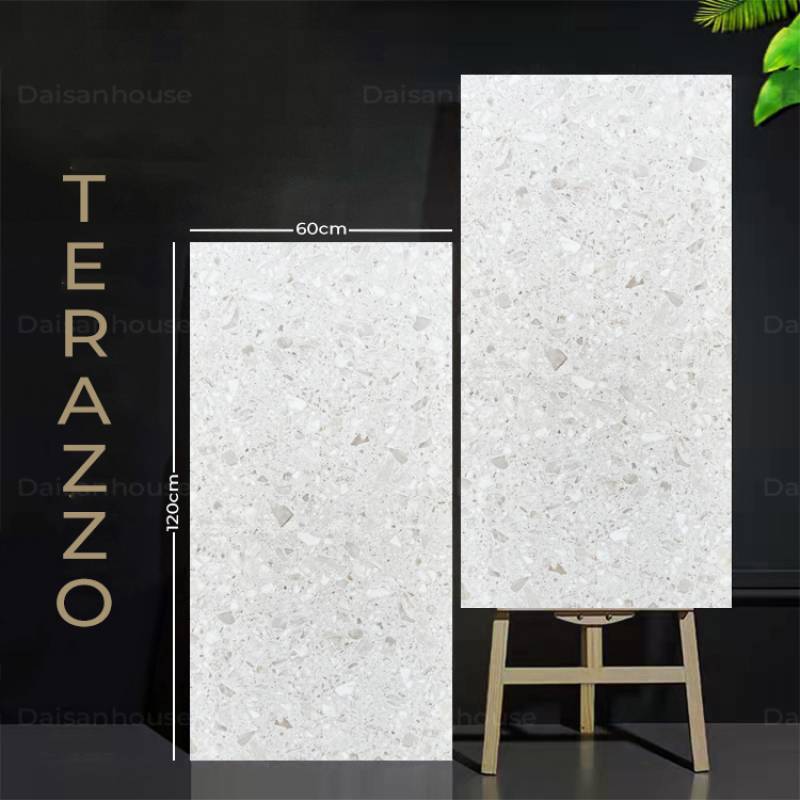 Gạch Terrazzo KT 600x1200mm 126007 (1h/1,44m/2v) - Daisan Mart