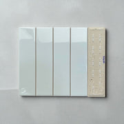 Vietnamese tile, Flat glossy white, size 50x200 mm, PSTA50200, Goods (1 box/ 100 pieces/ 1m2)