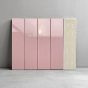 High-quality flat glossy pink tile size 75x300mm STA75316