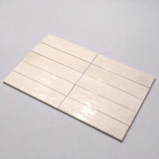 Chinese tile, glossy cream, size 75x300 mm, MDL7537C11 (1 box/ 44 tiles/ 1m2)