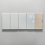 Premium flat glossy white tile 75x150mm PSTA75150